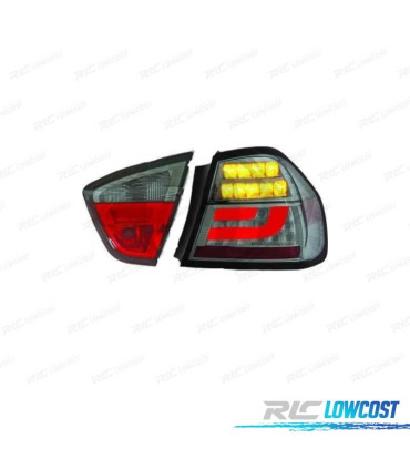 PILOTOS BMW E90 05-08 LED FUNDO CROMADO