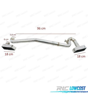 KIT PONTEIRAS DE ESCAPE DUPLA BMW F10 F11 F12 F13 LOOK M V8