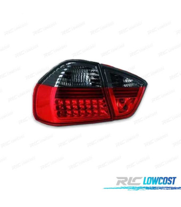 FAROLINS TRASEIROS LED BMW E90 VERMELHO ESCURECIDO