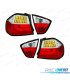 PILOTOS BMW E90 05-08 LED VERMELHO CROMADO