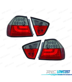 PILOTOS BMW E90 05-08 LED VERMELHO FUMADO