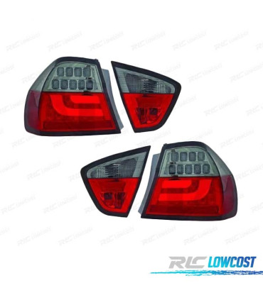 PILOTOS BMW E90 05-08 LED VERMELHO FUMADO