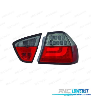 PILOTOS BMW E90 05-08 LED VERMELHO FUMADO