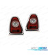 FAROLINS TRASEIROS MINI COOPER R56 R57 10-14 LIGHT BAR VERMELHO CROMADO