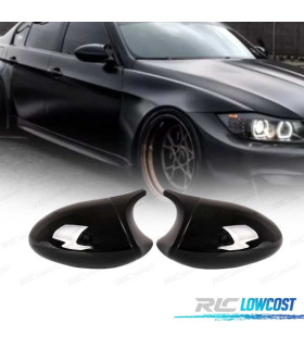 CAPAS ESPELHOS RETROVISORES BMW E81 E82 E87 E88 E90 E91 E92 E93 LOOK M3 PRETO BRILHANTE