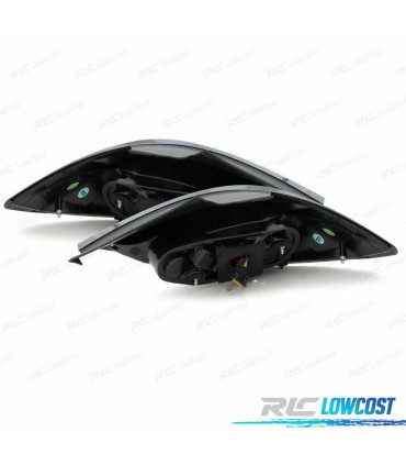 FAROLINS TRASEIROS LED OPEL CORSA D 06-11 PRETO ESCURECIDO