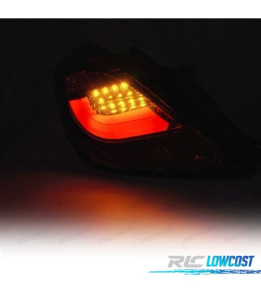 FAROLINS TRASEIROS LED OPEL CORSA D 06-11 VERMELHO ESCURECIDO