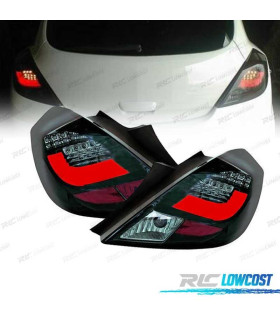 FAROLINS TRASEIROS LED OPEL CORSA D 06-11 PRETO ESCURECIDO