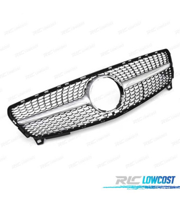 GRELHA FRONTAL MERCEDES CLASE A W176 16-18 CROMADO LOOK DIAMOND