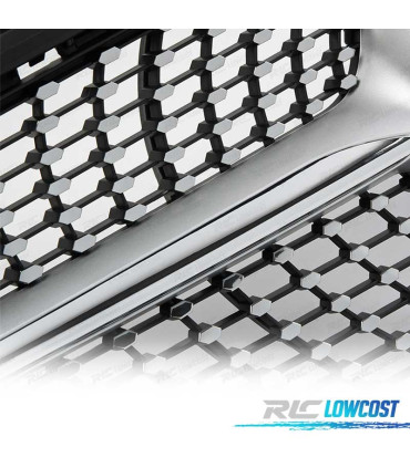 GRELHA FRONTAL MERCEDES CLASE A W176 16-18 CROMADO LOOK DIAMOND