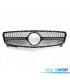 GRELHA FRONTAL MERCEDES CLASE A W176 16-18 PRETO CROMADO LOOK DIAMOND