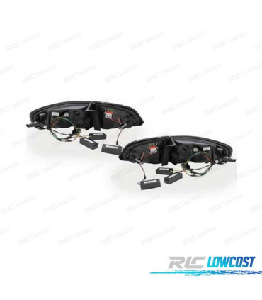 FAROLINS PARA AUDI A4 B8 AVANT LEDS DINAMICO PRETOS 08-11 CARDNA TUBELIGHT