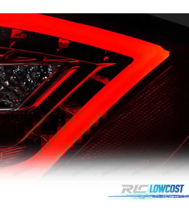 FAROLINS TRASEIROS PARA PORSCHE BOXSTER 987 05-08 LIGHT BAR DINAMIC FUNDO VERMELHO FUMADO