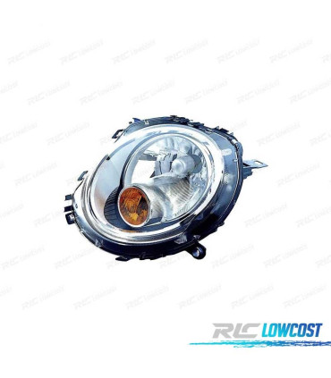 FAROL ESQ MINI R56 06-10 FUNDO CROMADO PISCA LARANJA