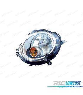 FAROL DIR MINI R56 06-10 FUNDO CROMADO PISCA LARANJA