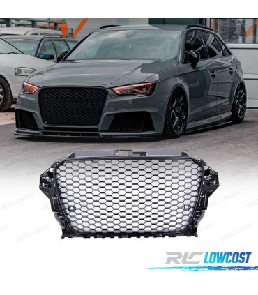 GRELHA AUDI A3 8V 12-16 LOOK RS3 PRETO BRILHANTE