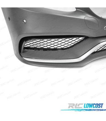 PARA-CHOQUES FRONTAL MERCEDES C W205 14-18 LOOK AMG C63 PRATEADO PDC