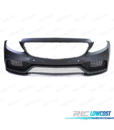 PARACHOQUES FRONTAL MERCEDES W205 14-18 PDC LOOK AMG C63 PRETO