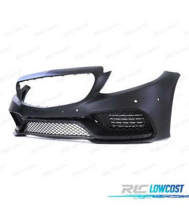 PARACHOQUES FRONTAL MERCEDES W205 14-18 PDC LOOK AMG C63 PRETO