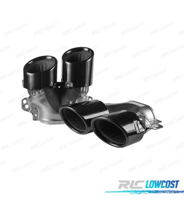 PONTEIRAS DE ESCAPE MERCEDES CLASE A W177 CLA W118 18- LOOK AMG A45 PRETO