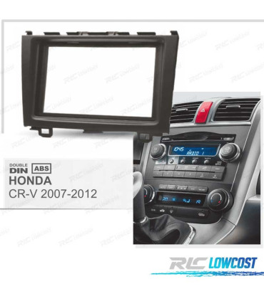 MOLDURA ADAPTADOR PRETO PARA RADIO 2-DIN PARA HONDA CR-V 07-11