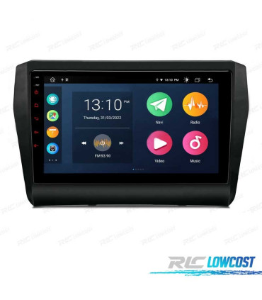 AUTO RADIO GPS ANDROID 12 9" PARA SUZUKI SWIFT 17-22