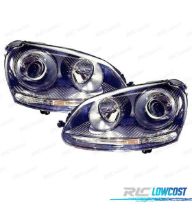 FARÓIS OPTICAS VOLKSWAGEN VW GOLF V 03-08 XENON + H7