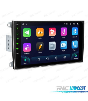 AUTO RADIO GPS ANDROID 12 PARA PORSCHE CAYENNE 03-10 9" USB GPS TACTIL HD