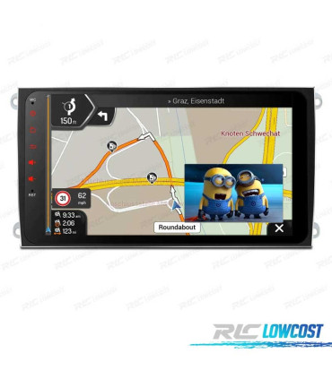 AUTO RADIO GPS ANDROID 12 PARA PORSCHE CAYENNE 03-10 9" USB GPS TACTIL HD