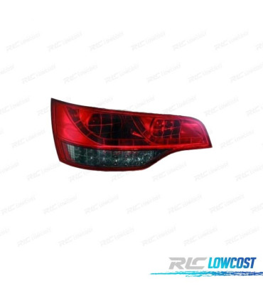 FAROLINS TRASEIROS LED PARA AUDI Q7 4L 05-09 VERMELHO ESCURECIDO