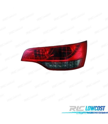 FAROLINS TRASEIROS LED PARA AUDI Q7 4L 05-09 VERMELHO ESCURECIDO
