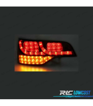 FAROLINS TRASEIROS LED PARA AUDI Q7 4L 06-09 VERMELHO BRANCO