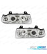 FARÓIS FRENTE ANGEL EYES PARA BMW SERIE 3 E36 COUPE +CABRIO 92-99 FUNDO CROMADO