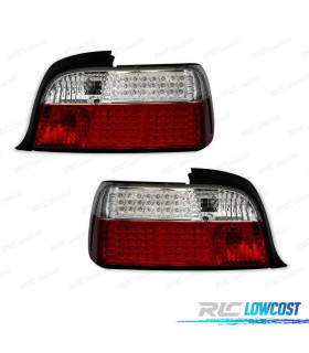 FAROLINS TRASEIRTOS LED PARA BMW E36 VERMELHO CLARO
