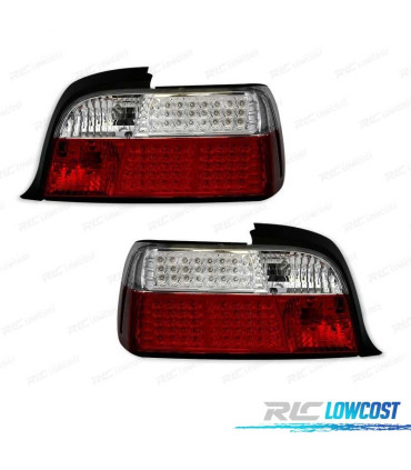 FAROLINS TRASEIRTOS LED PARA BMW E36 VERMELHO CLARO