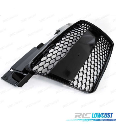 GRELHA DIANTEIRA AUDI TT 8J 06-14 LOOK RS PRETO BRILHANTE
