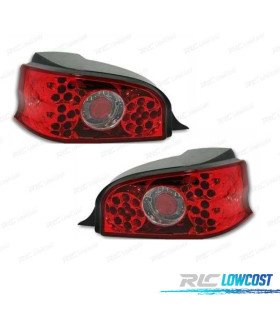 FAROLINS TRASEIROS LED CITROEN SAXO 96-04 VERMELHO