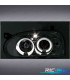 FARÓIS FRENTE ANGEL EYES PARA VOLKSWAGEN VW GOLF 3 FUNDO CROMADO H1 H1