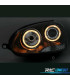FARÓIS VOLKSWAGEN VW GOLF 5 03-08 ANGEL EYES FUNDO NEGRO