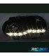 FARÓIS FRENTE LUZ DIURNA LED GOLF IV 4 FUNDO PRETO