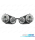 FARÓIS FRONTAIS ANGEL EYES PARA VOLKSWAGEN VW POLO 9N 01-05 FUNDO CROMADO