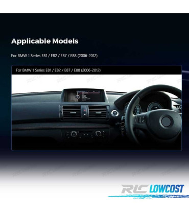 AUTO RADIO GPS ANDROID 13 BMW E81 E82 E87 E88 06-12 CIC