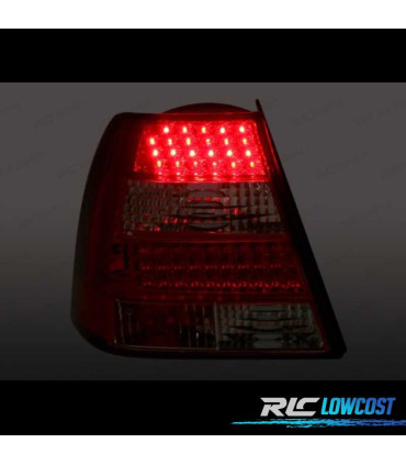 FAROLINS TRASEIROS LED PARA VOLKSWAGEN VW BORA 98-05 VERMELHO BRANCO