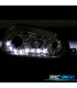 FARÓIS VOLKSWAGEN VW GOLF MK5 03-08 LUZ DIURNA LED FUNDO CROMADO