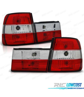 FAROLINS TRASEIROS BMW E34 88-95 VERMELHO BRANCO