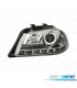 FARÓIS FRONTAIS LUZ DIURNA LED PARA SEAT IBIZA E CORDOBA 6L 02-05 FUNDO CROMADO