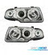 FARÓIS FRONTAIS ANGEL EYES PARA OPEL ASTRA F. 94-98 FUNDO CROMADO H1-H1