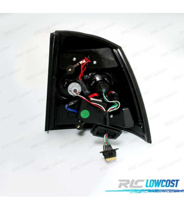 FAROLINS TRASEIROS LED OPEL ASTRA G 3P 5P 97-04 VERMELHO PRETO