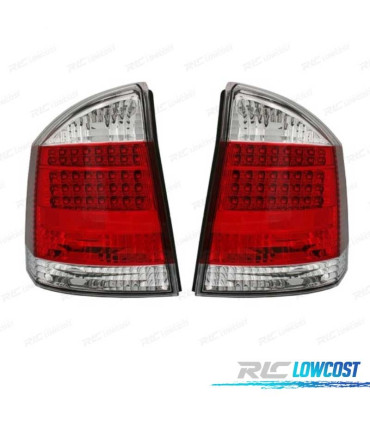 FAROLINS TRASEIROS LED PARA OPEL VECTRA C 02-08 BRANCO VERMELHO