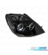 FARÓIS FRONTAIS ANGEL EYES PARA FORD FIESTA MK6 FUNDO PRETO